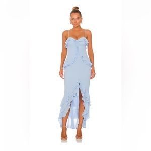 Lovers + Friends Melissa Gown in baby blue